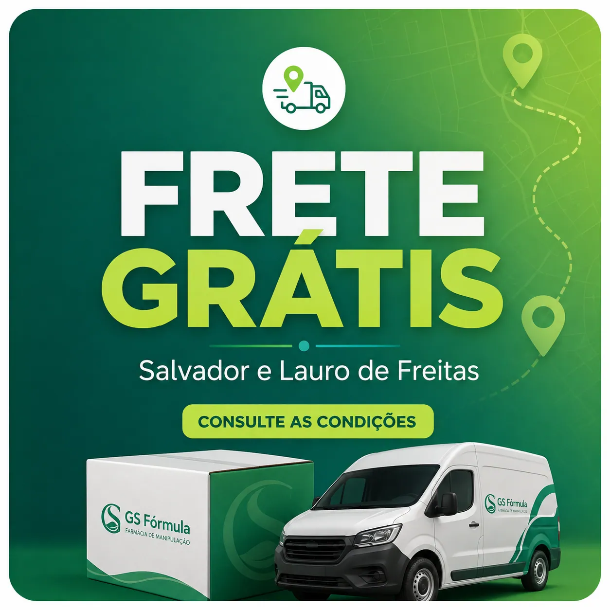 Condições de frete e entrega da GS Fórmula