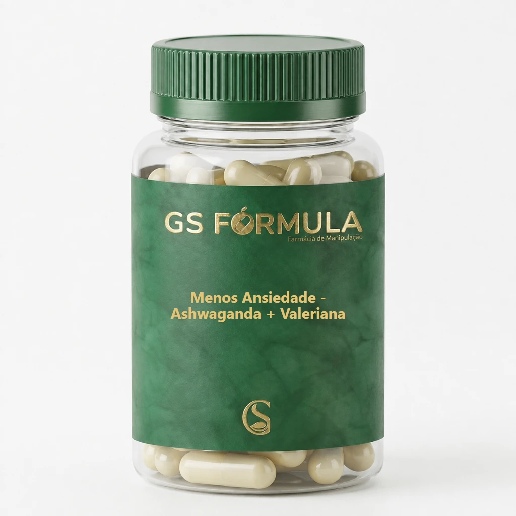Menos Ansiedade - Ashwaganda + Valeriana