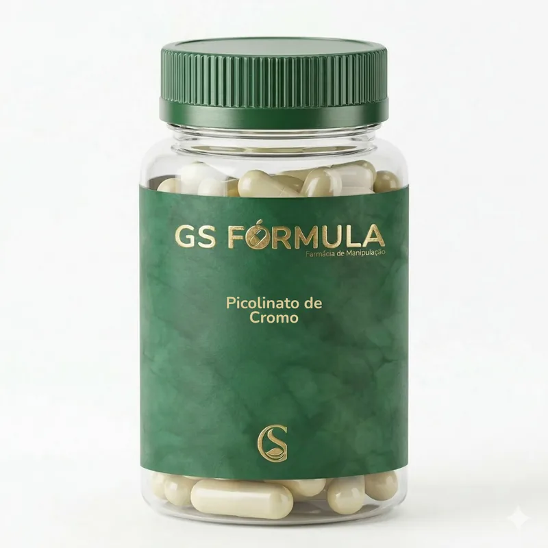 Picolinato de Cromo 35mg - 90 Cápsulas