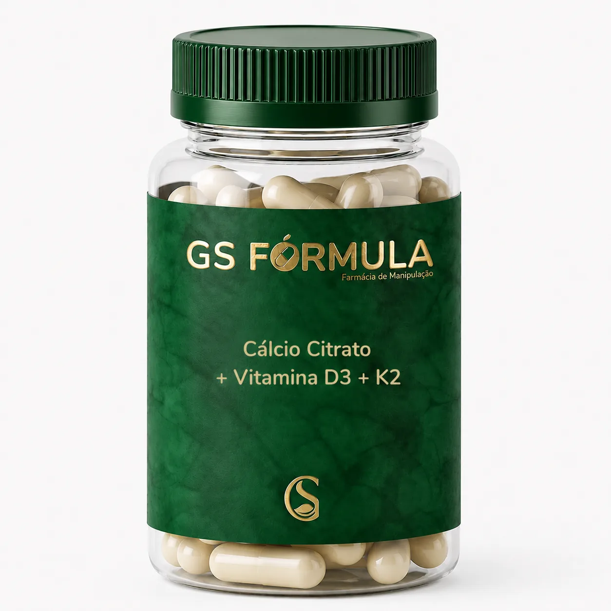Cálcio Citrato + Vitamina D3 + K2 60 cápsulas