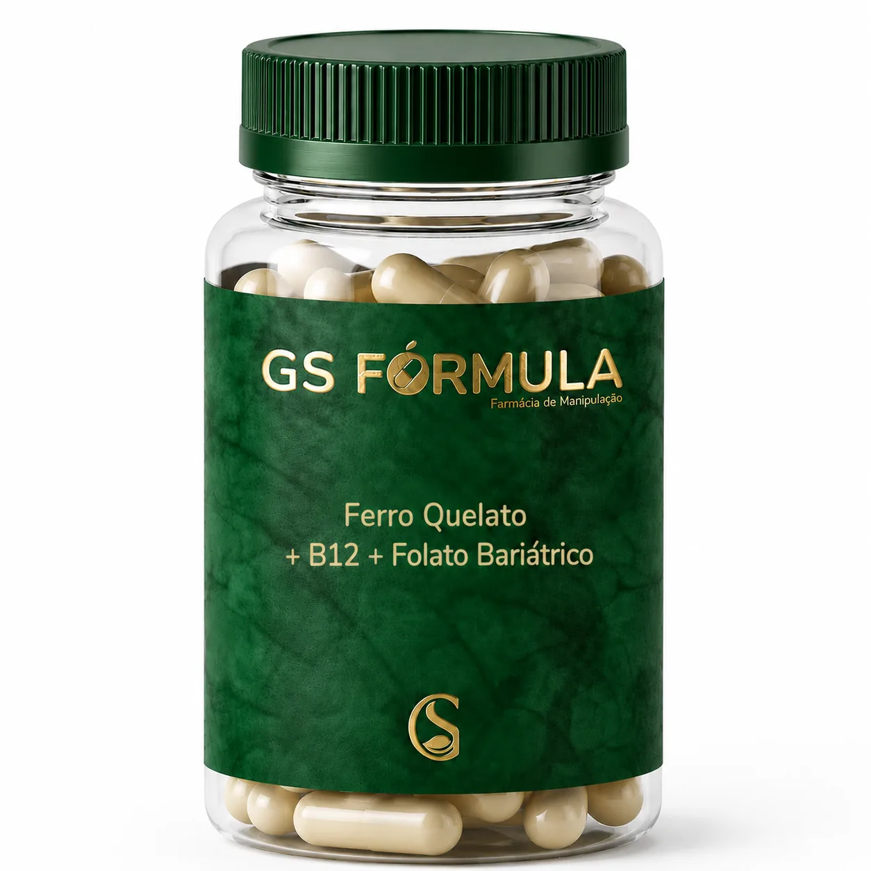 Ferro Quelato + B12 + Folato Bariátrico 60 cápsulas